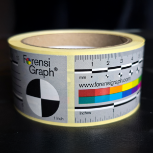 ForensiGraph® 15cm (6″) Rule with Colour Chart – Roll of 100 Easy-peel Coated Adhesive Single-Use