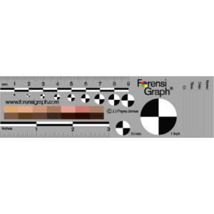 ForensiGraph® 9cm (3") Rule with Skin-Tone Colour Chart